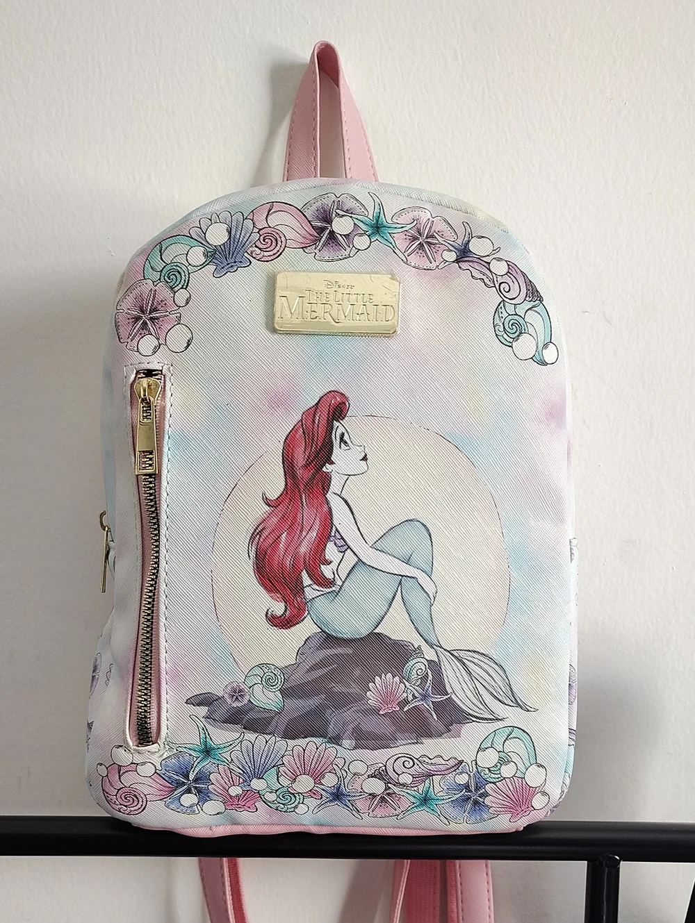 Disney The Little Mermaid Pink Illustration Mini Backpack